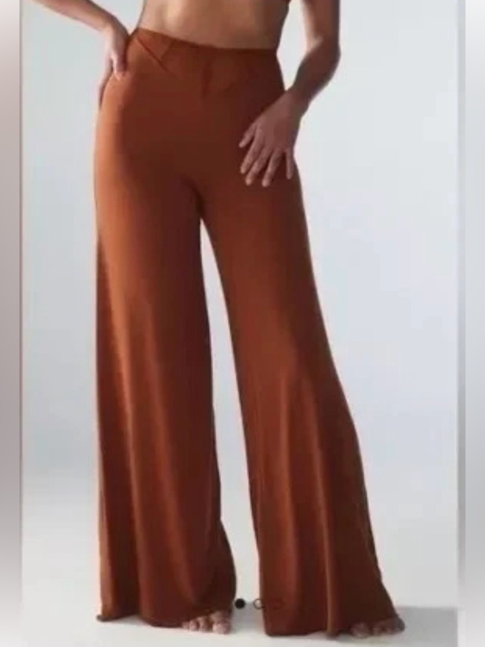 Savage X Fenty Aqua Hour Wide-Leg High-Waist Pants